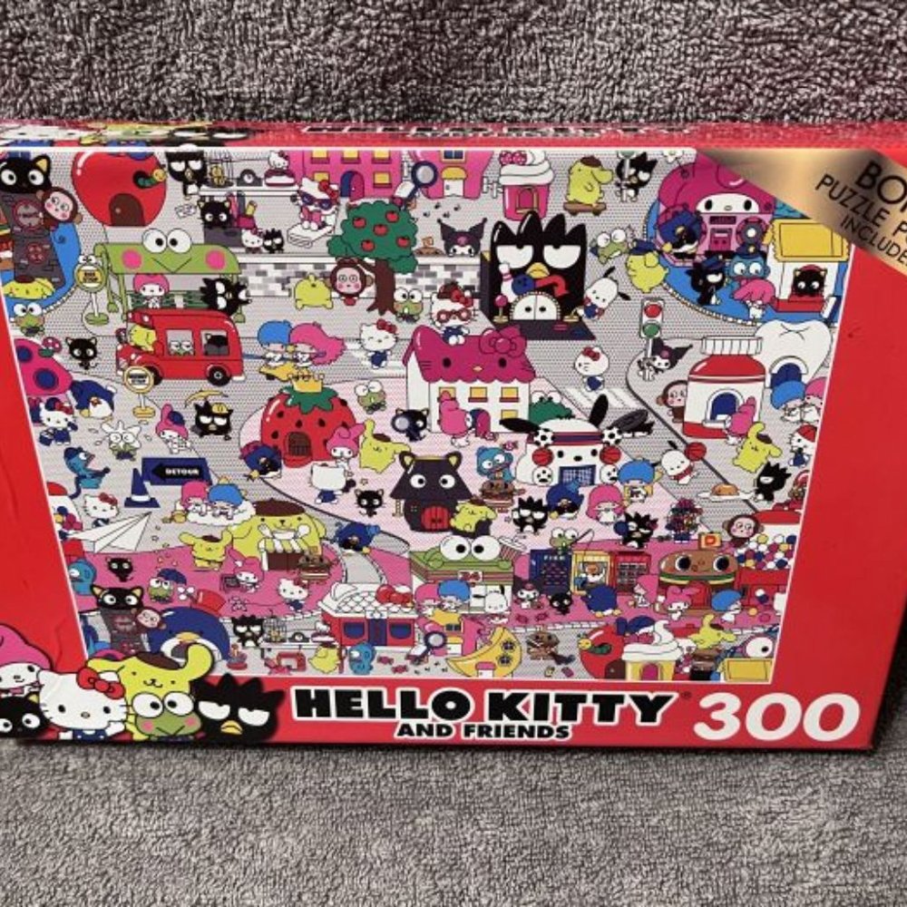 HELLO KITTY 🐱 and Friends "TOWN" 300 piece Puzzle 🧩- Sanrio Sealed 🆕